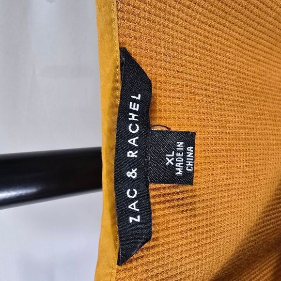 Zac & Rachel Yellow Puff Sleeve Ruched Blouse - Picture 7 of 7